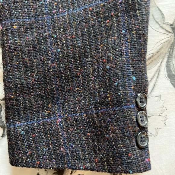 Men's Glen Plaid Wool Blazer - Picture 5 of 7